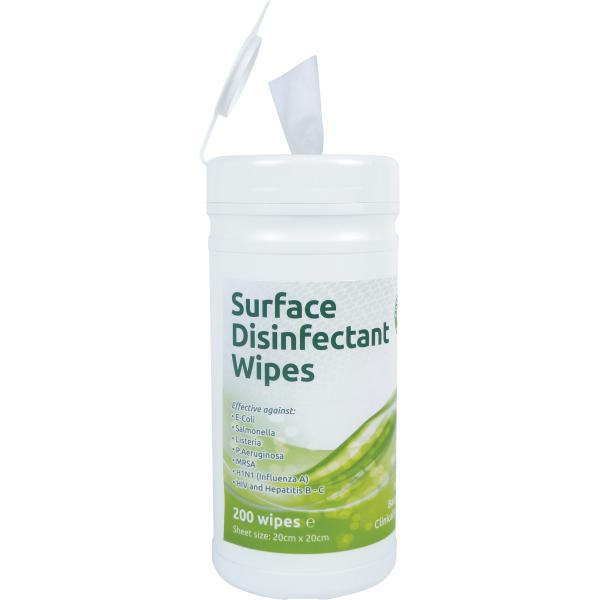 ETSD200 Surface Disinfectant Wipes - Tubs of 200